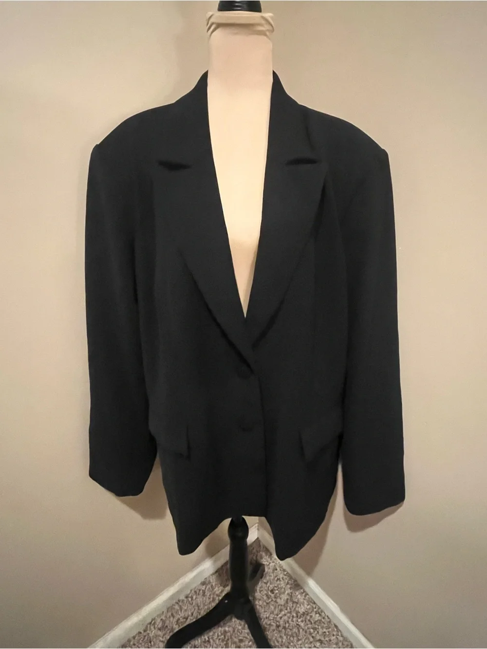 NWT Good American Black Tuxedo Style Blazer Jacket, XXL (Good American size 5/6)